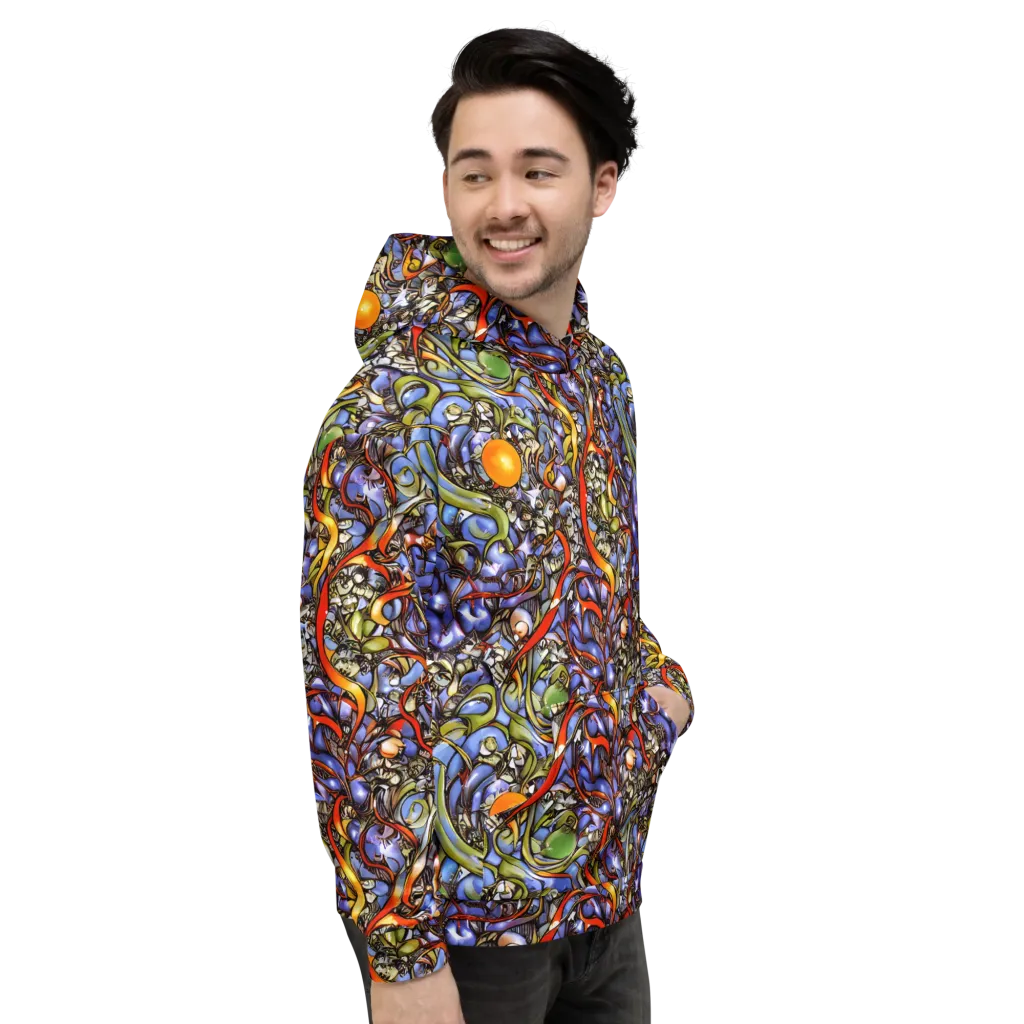 Kinetic Garden on Hoodie — Right