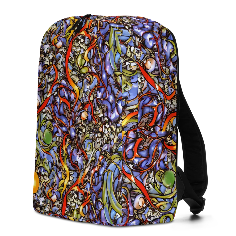 Kinetic Garden on Minimalist Backpack — Left