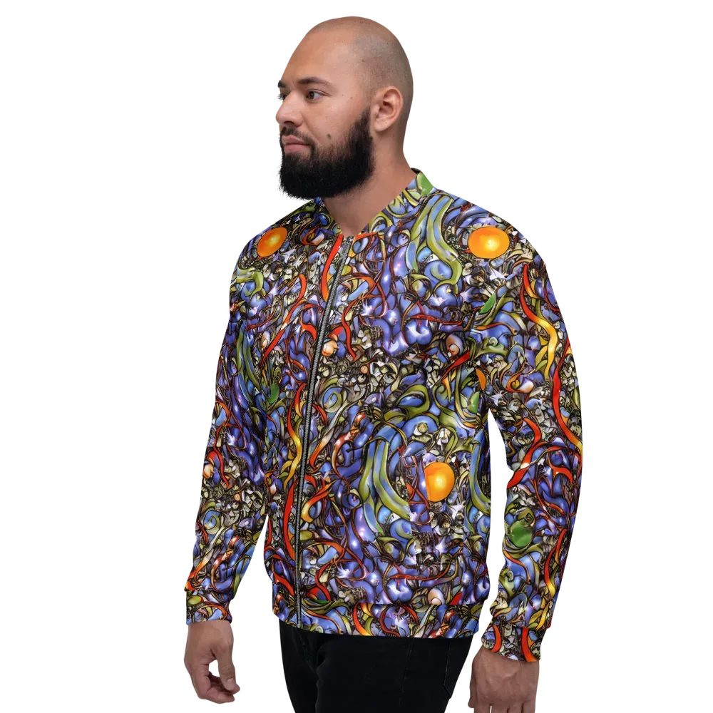 Kinetic Garden on Bomber Jacket — Left