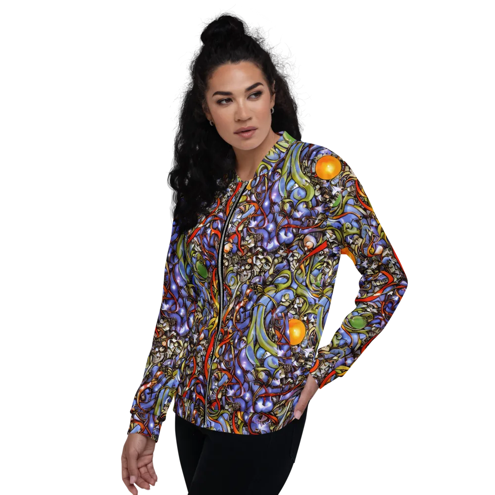 Kinetic Garden on Bomber Jacket — Left