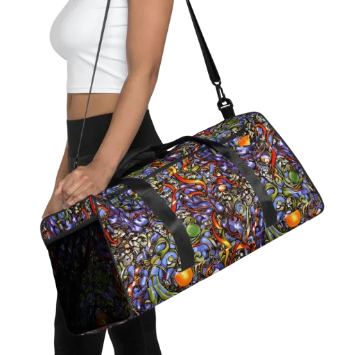 Kinetic Garden on a Duffle Bag
