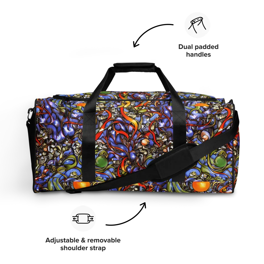 Kinetic Garden on Duffle Bag — Front