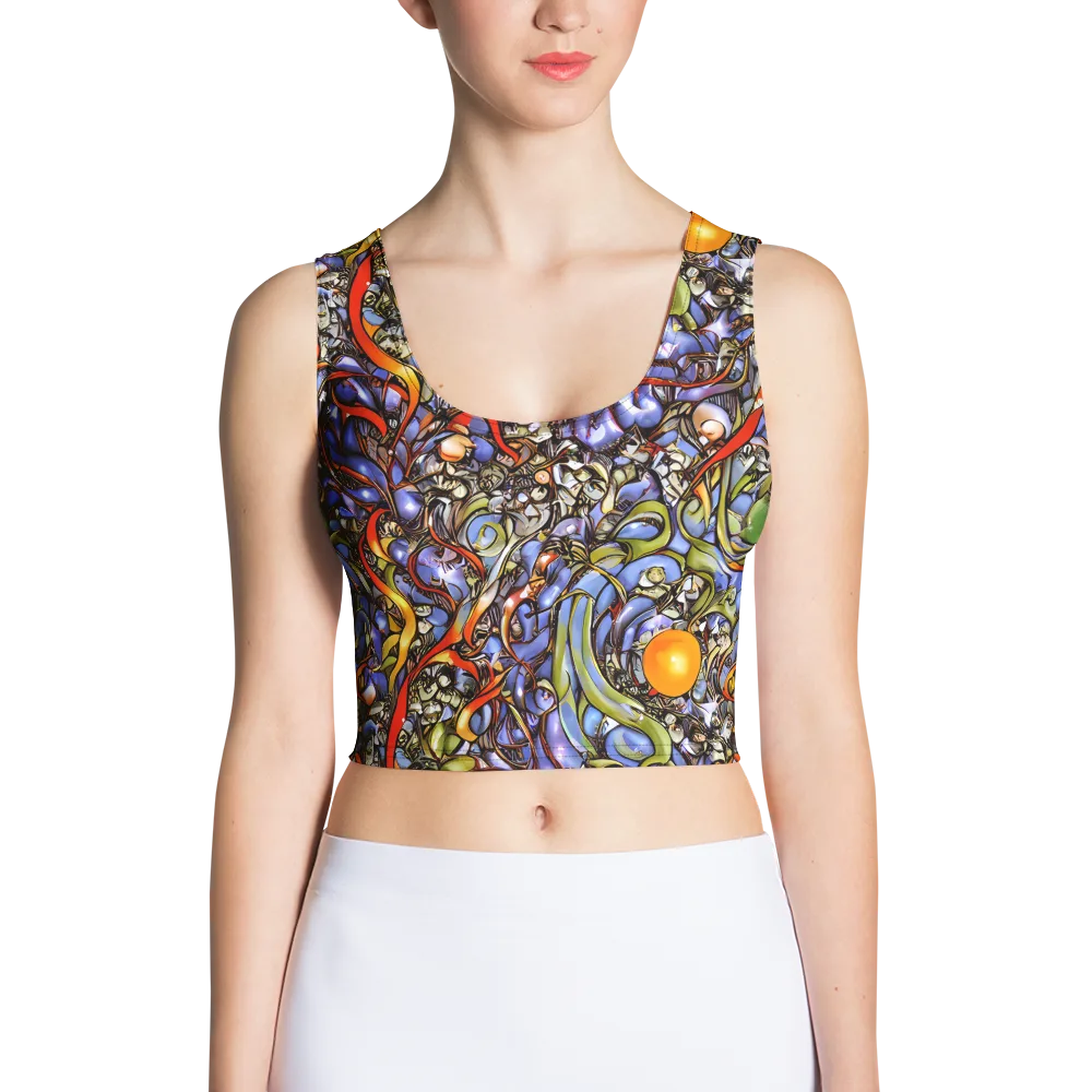 Kinetic Garden on Crop Top — Front