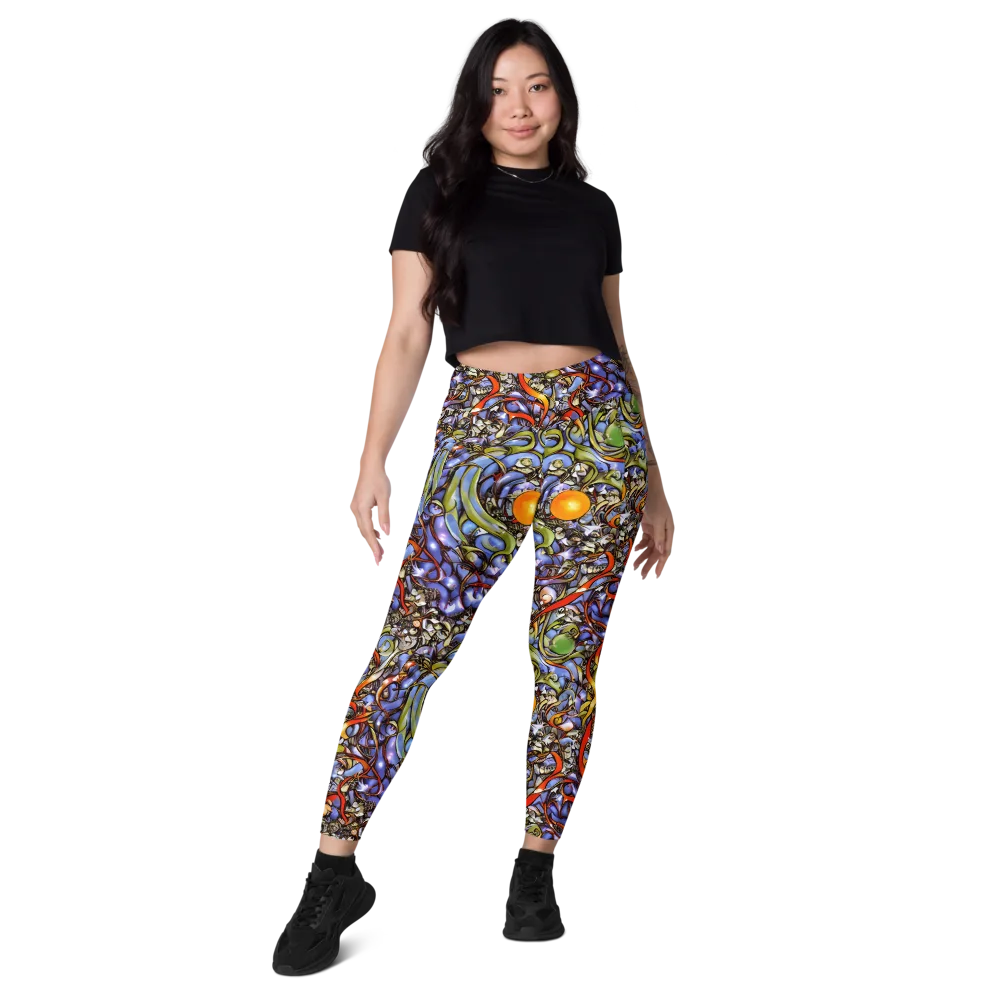 Kinetic Garden on Leggings with Pockets — Front