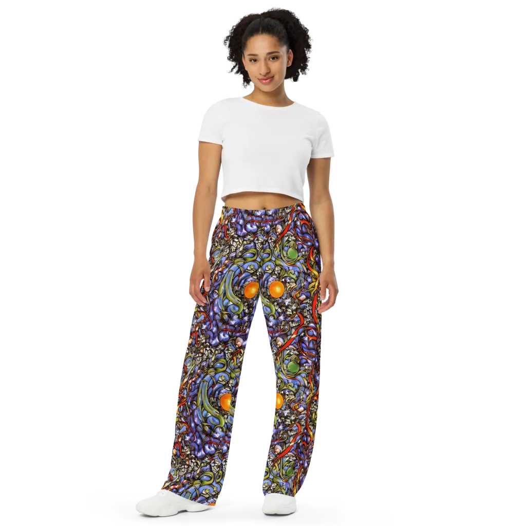 Kinetic Garden on Wide-Leg Pants — Front