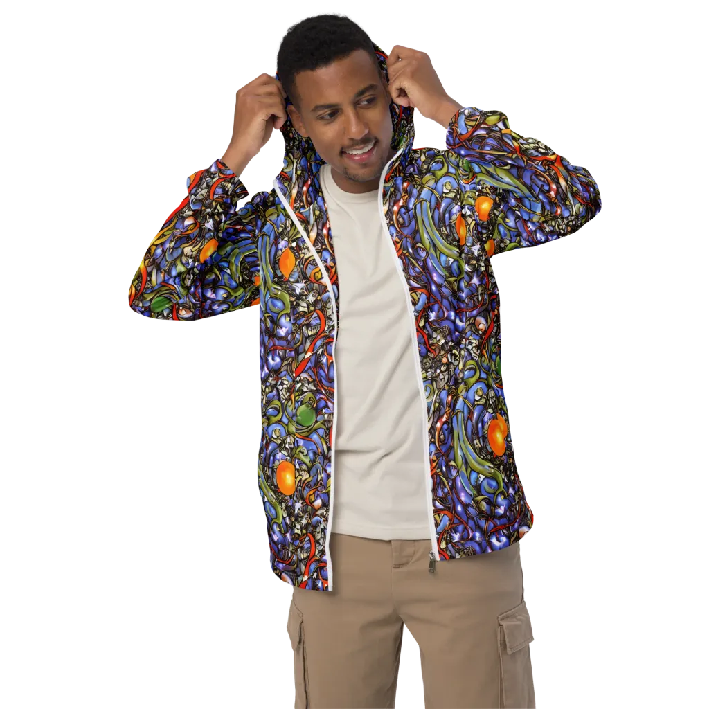 Kinetic Garden on Men's Windbreaker — Front