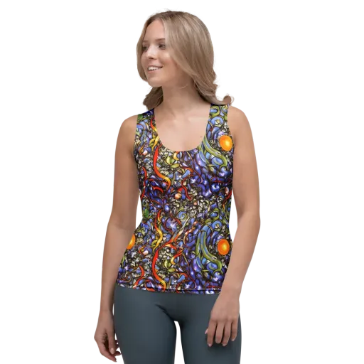 Kinetic Garden on a Women's Tank Top