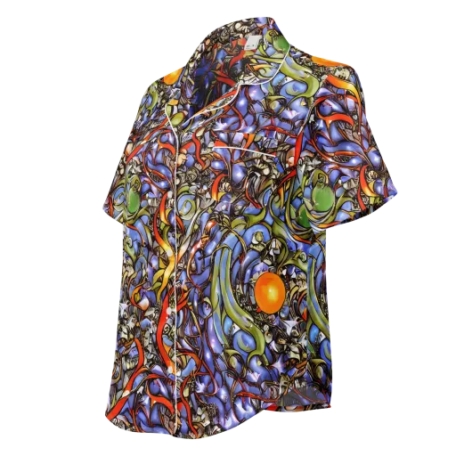 Kinetic Garden on a Women's Short Sleeve Pajama Top