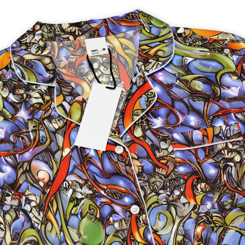 Kinetic Garden on Women's Short Sleeve Pajama Top — Product details