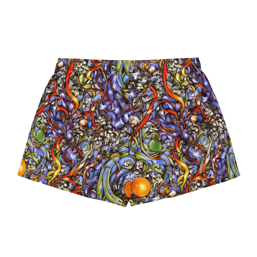Kinetic Garden on Women's Pajama Shorts — Back