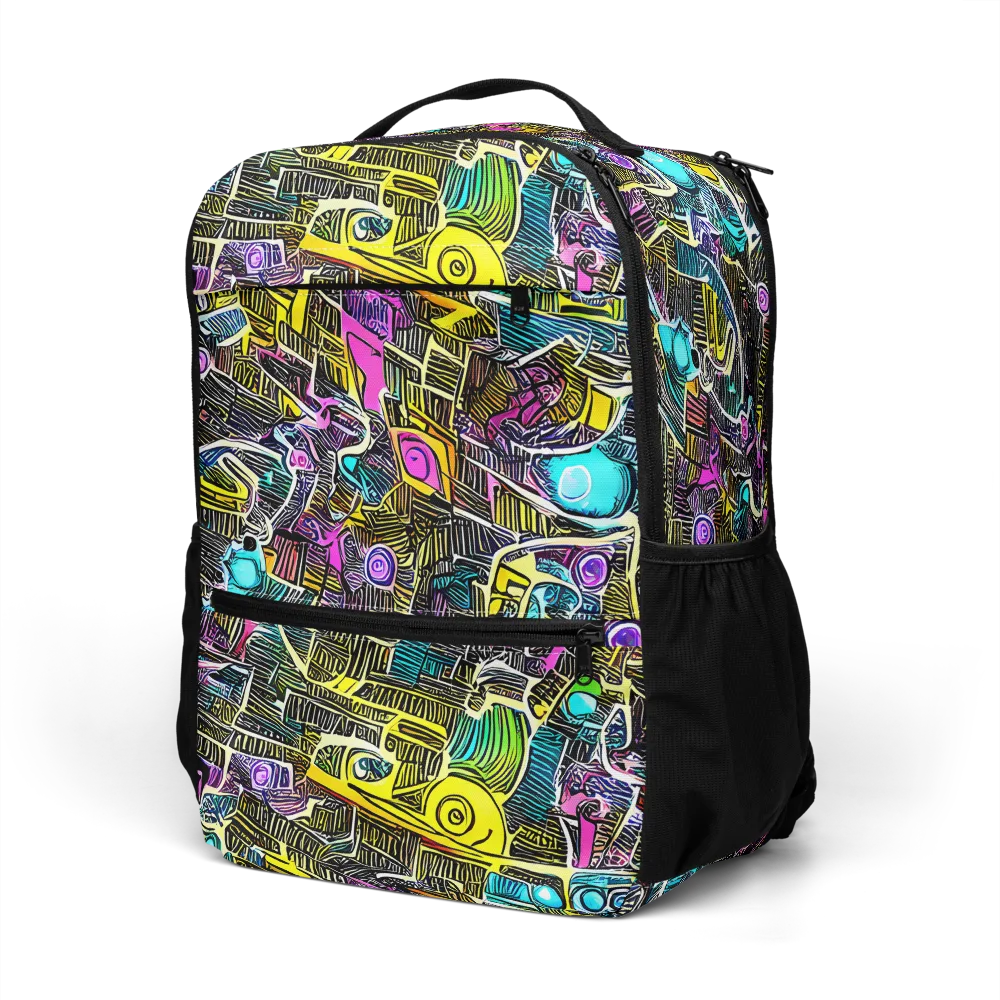 Kinetic Arcade on Utility Backpack — Left Front