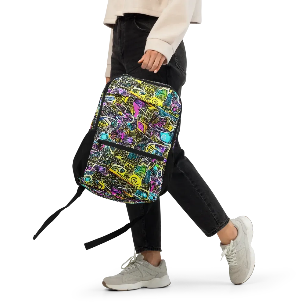 Kinetic Arcade on Utility Backpack — Front