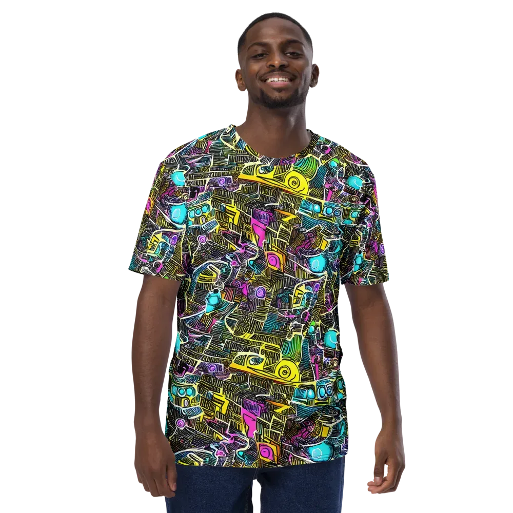 Kinetic Arcade on Men's Crew Neck T-Shirt — Front
