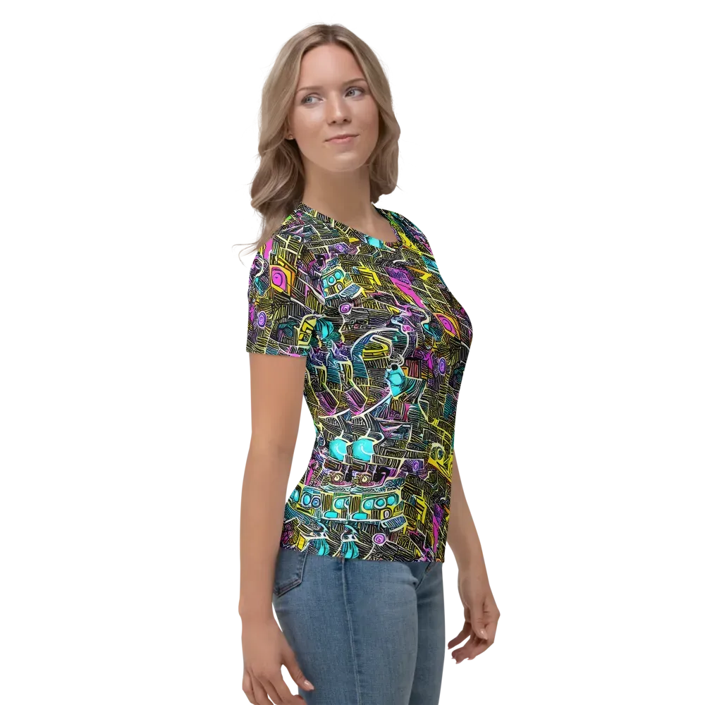 Kinetic Arcade on Women's Crew Neck T-Shirt — Right