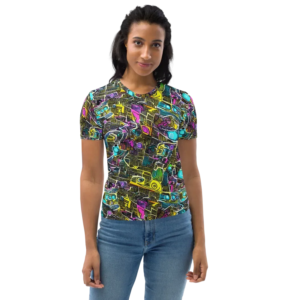 Kinetic Arcade on Women's Crew Neck T-Shirt — Front