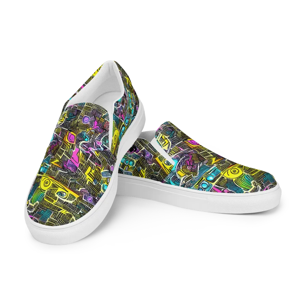 Kinetic Arcade on Men's Slip-On Canvas Shoes — Left Front