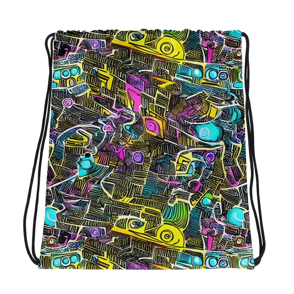 Kinetic Arcade on Drawstring Bag — Photo