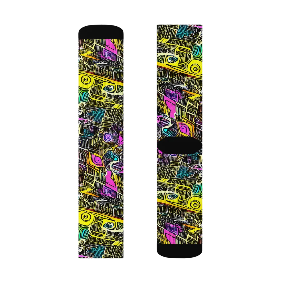 Kinetic Arcade on Socks — Right Sock