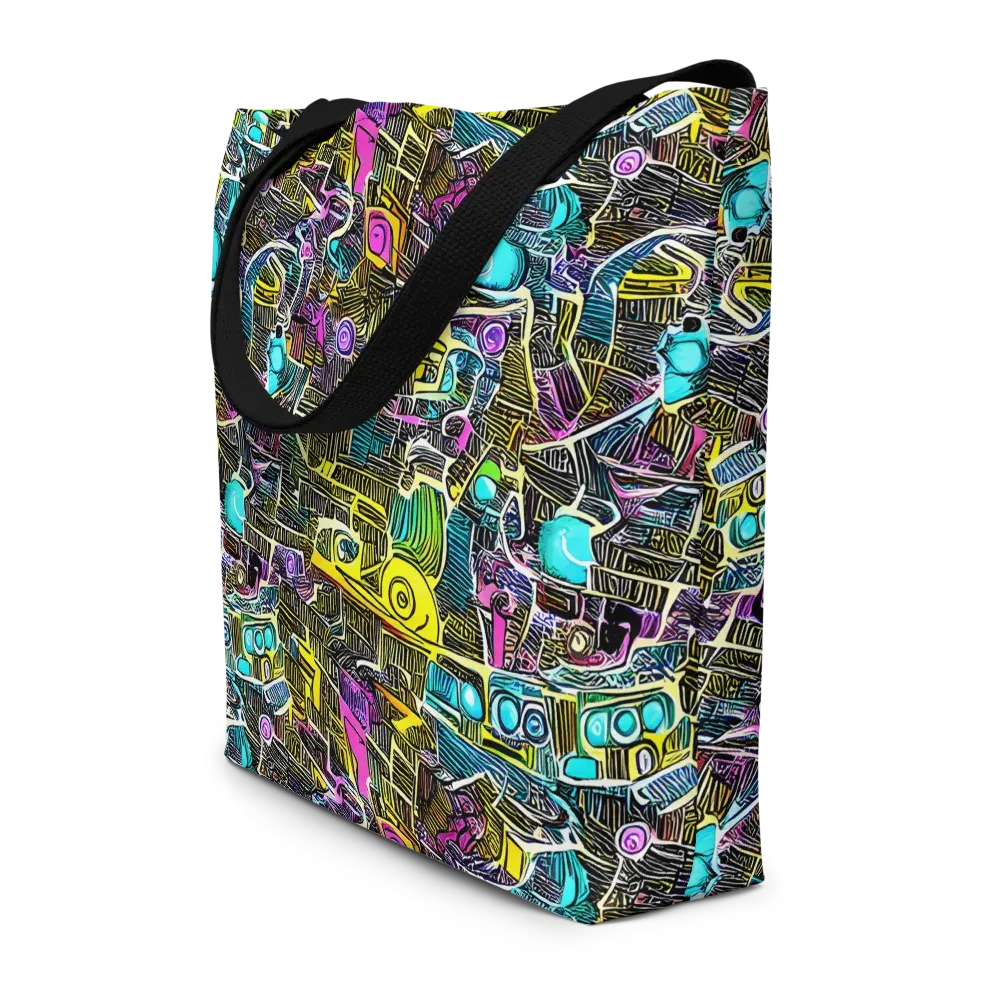 Kinetic Arcade on Large Tote Bag W/ Pocket — Front