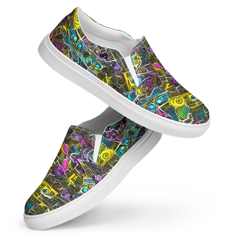 Kinetic Arcade on Women's Slip-On Canvas Shoes — Front