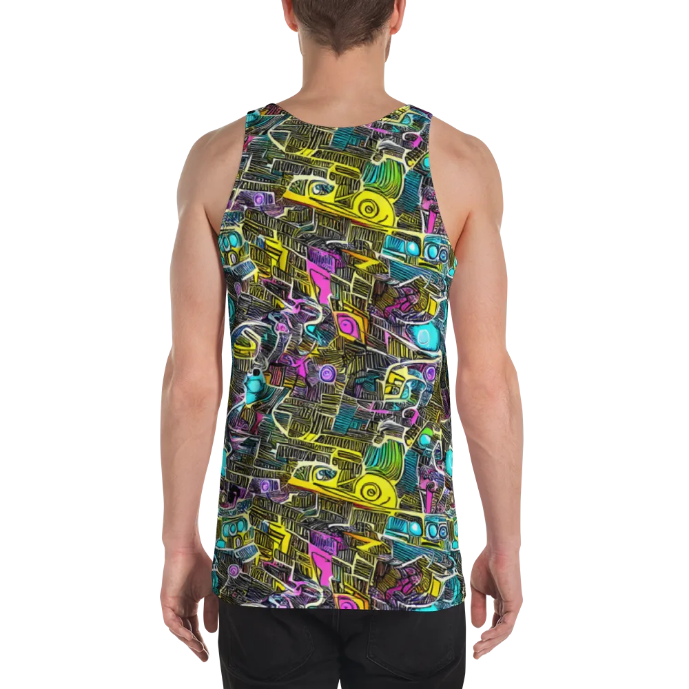 Kinetic Arcade on Men's Tank Top — Back