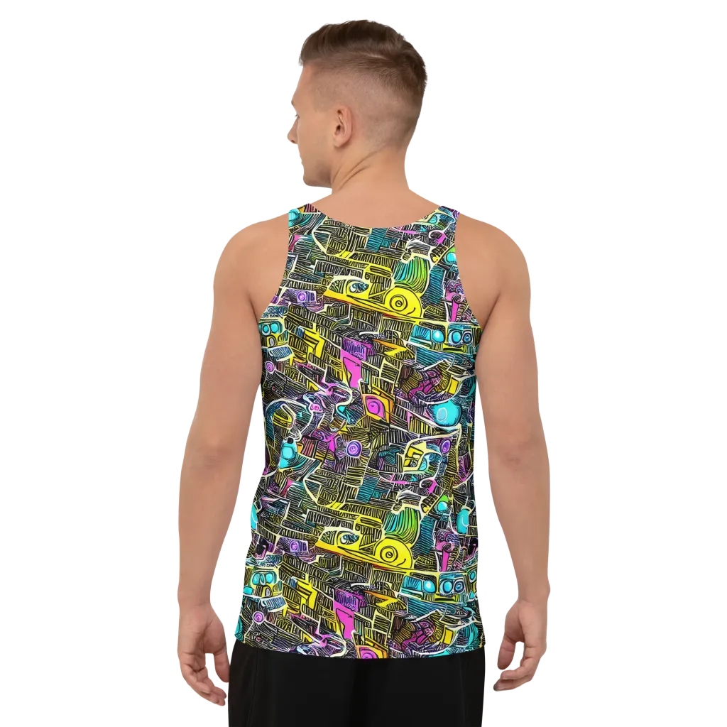 Kinetic Arcade on Men's Tank Top — Back