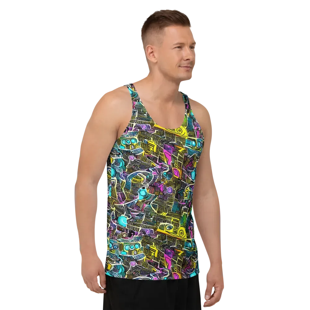 Kinetic Arcade on Men's Tank Top — Right Front