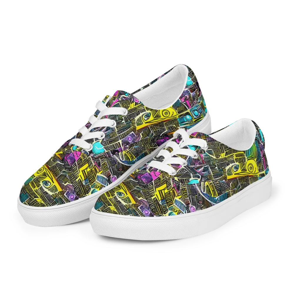 Kinetic Arcade on Men's Lace-Up Canvas Shoes — Left Front