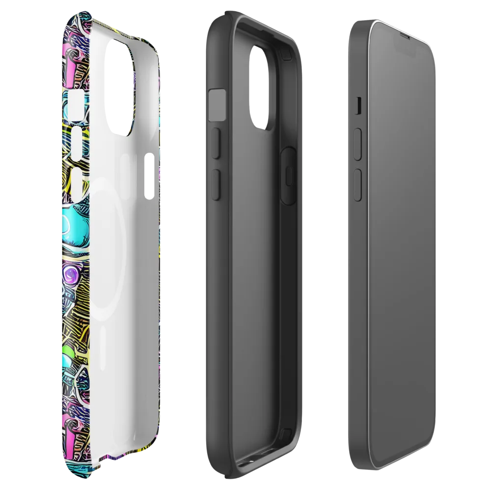 Kinetic Arcade on MagSafe Tough Case for iPhone® — Front