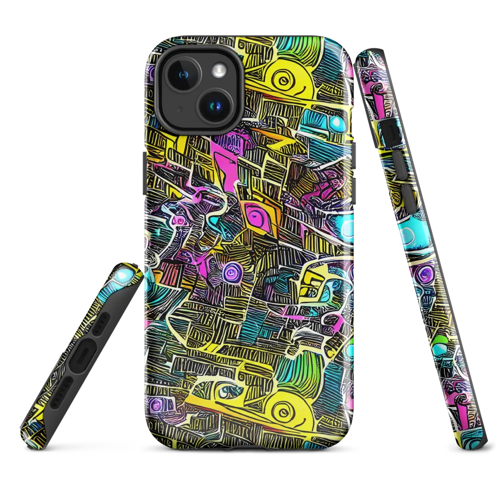 Kinetic Arcade on MagSafe Tough Case for iPhone® — Front
