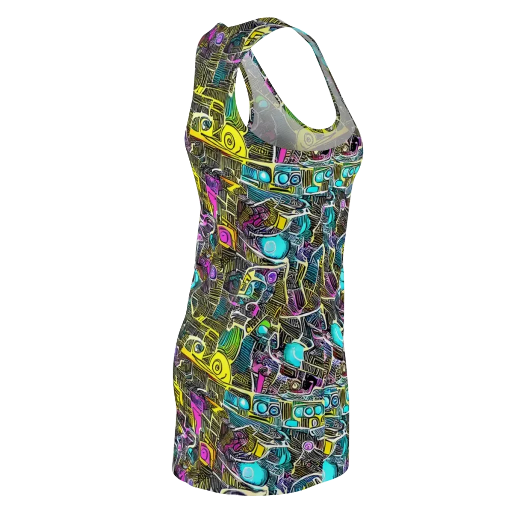 Kinetic Arcade on Racerback Dress — Back Side