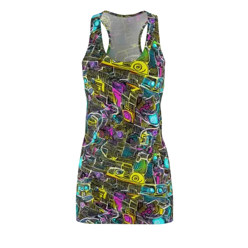 Kinetic Arcade on a Racerback Dress