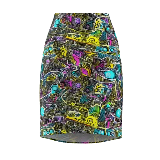 Kinetic Arcade on a Pencil Skirt