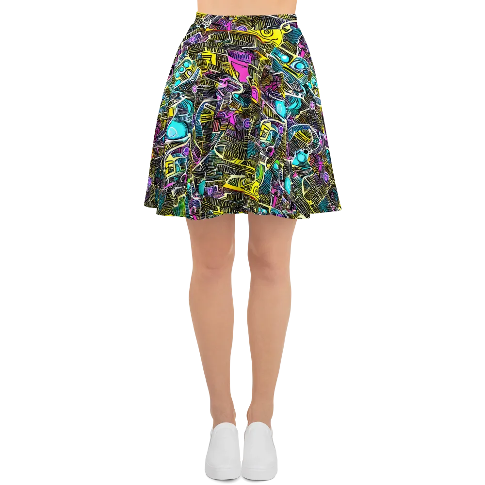 Kinetic Arcade on Skater Skirt — Front