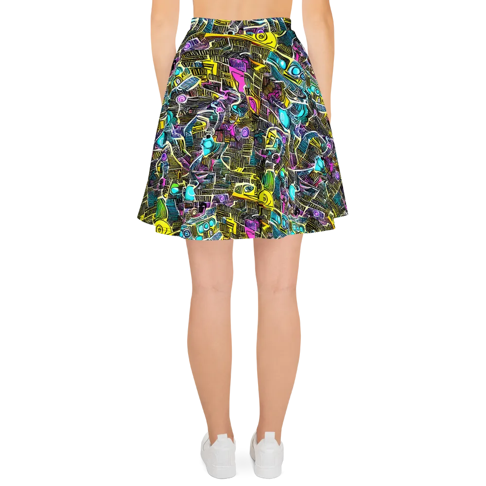 Kinetic Arcade on Skater Skirt — Back