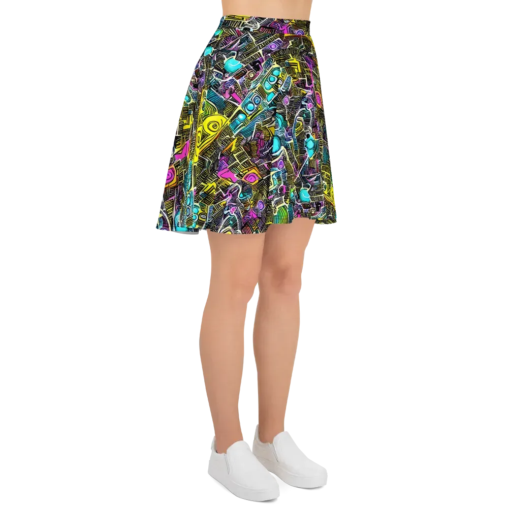 Kinetic Arcade on Skater Skirt — Right