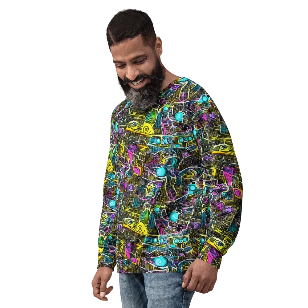 Kinetic Arcade on Sweatshirt — Left Front