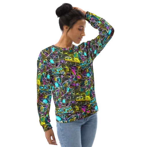 Kinetic Arcade on a Sweatshirt