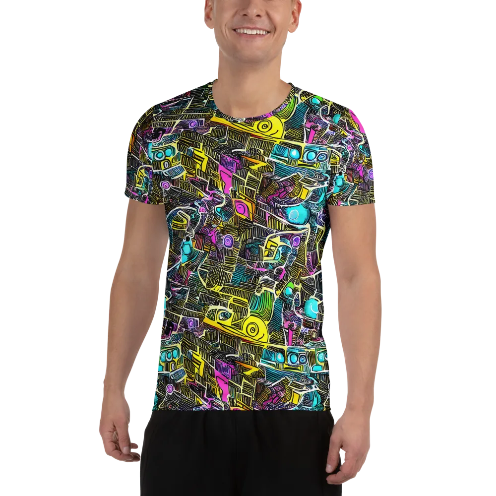 Kinetic Arcade on Men's Athletic T-Shirt — Front