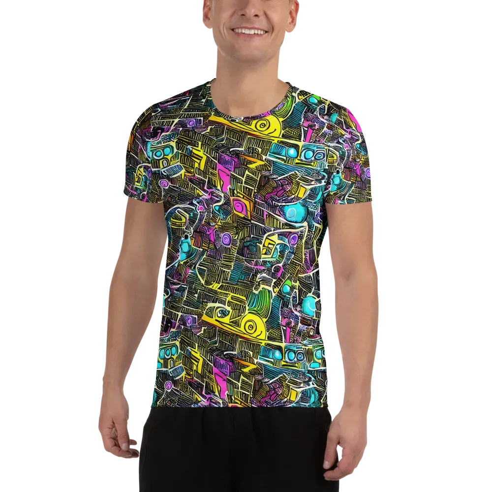 Kinetic Arcade on Men's Athletic T-Shirt — Front