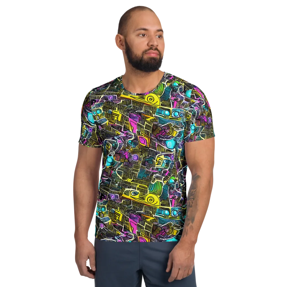 Kinetic Arcade on Men's Athletic T-Shirt — Front