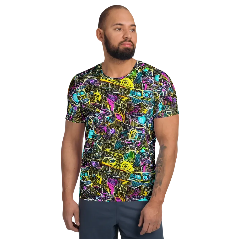 Kinetic Arcade on Men's Athletic T-Shirt — Front