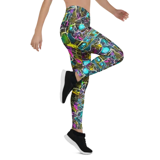 Kinetic Arcade on a Leggings