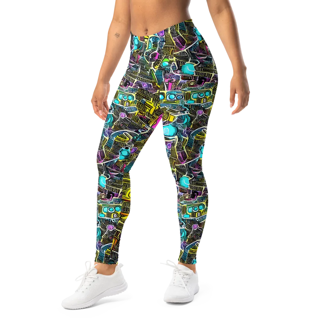 Kinetic Arcade on Leggings — Left Front
