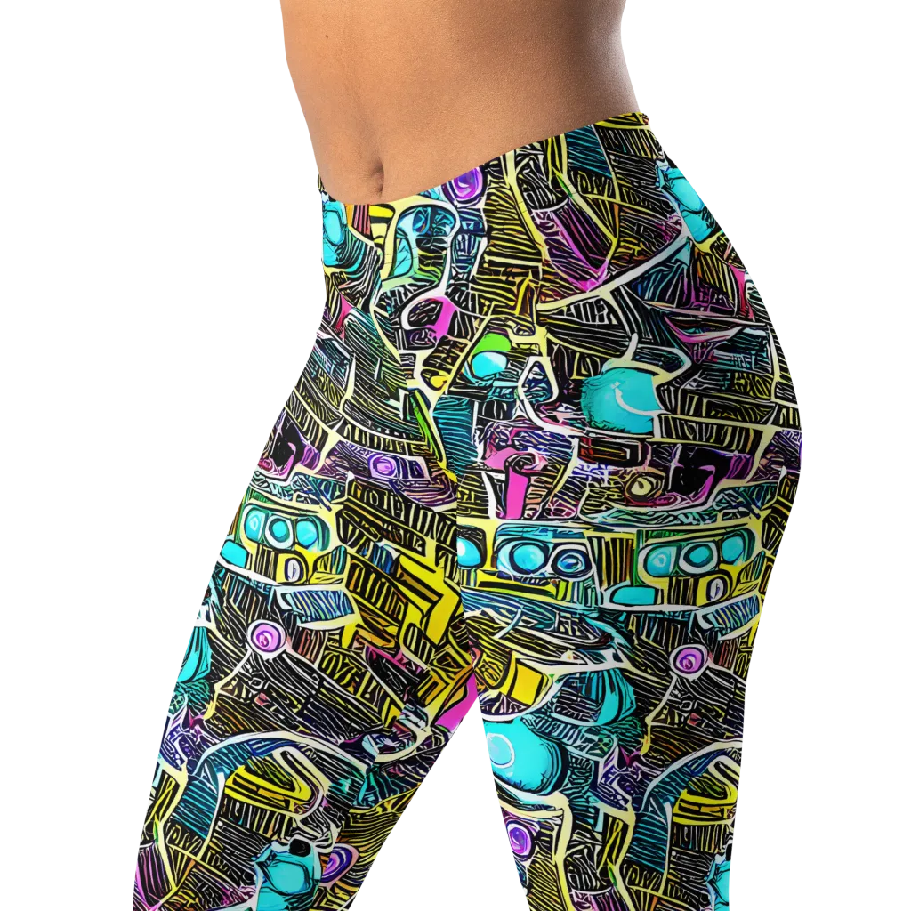 Kinetic Arcade on Leggings — Left Front