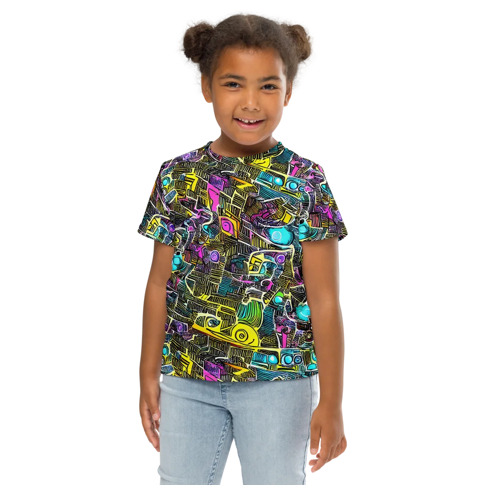 Kinetic Arcade on Kids Crew Neck T-Shirt — Front