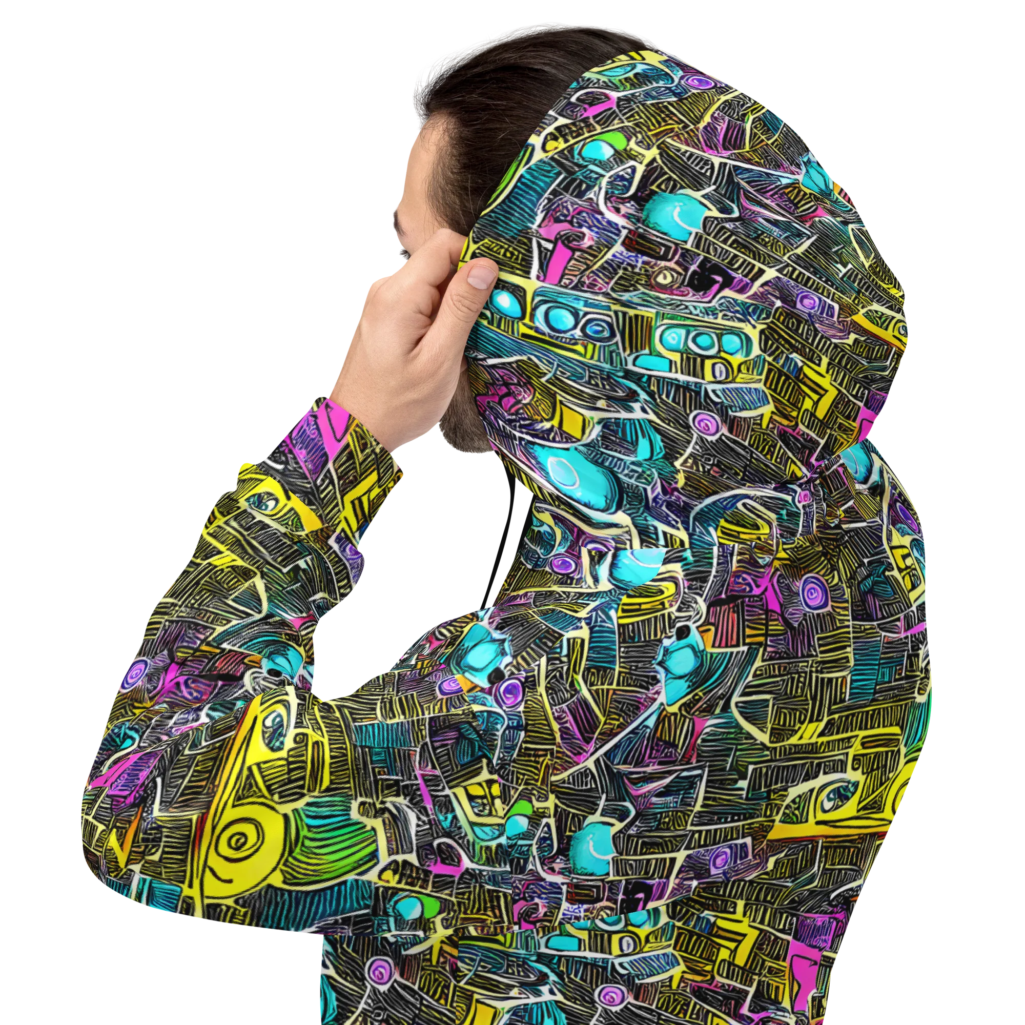 Kinetic Arcade on Hoodie — Back