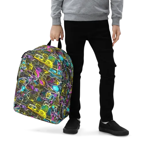 Kinetic Arcade on a Minimalist Backpack