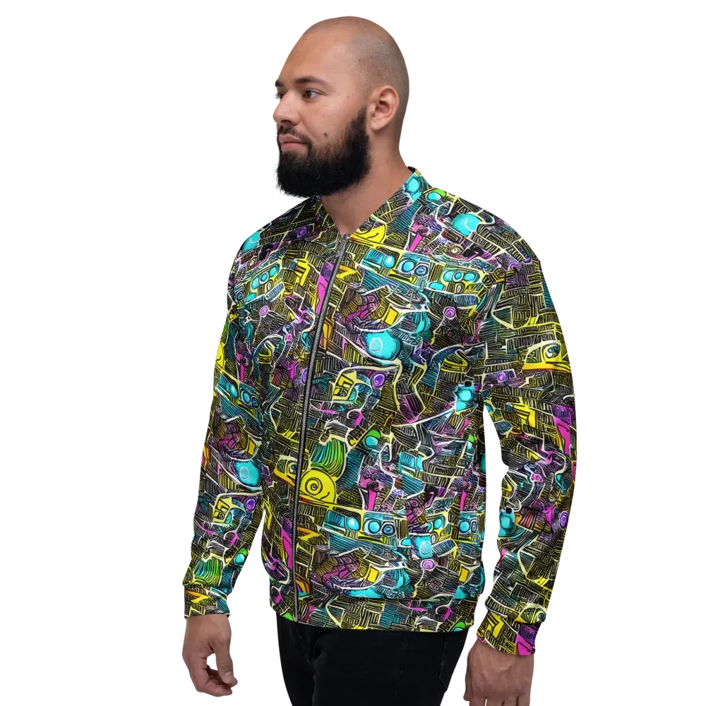 Kinetic Arcade on Bomber Jacket — Left