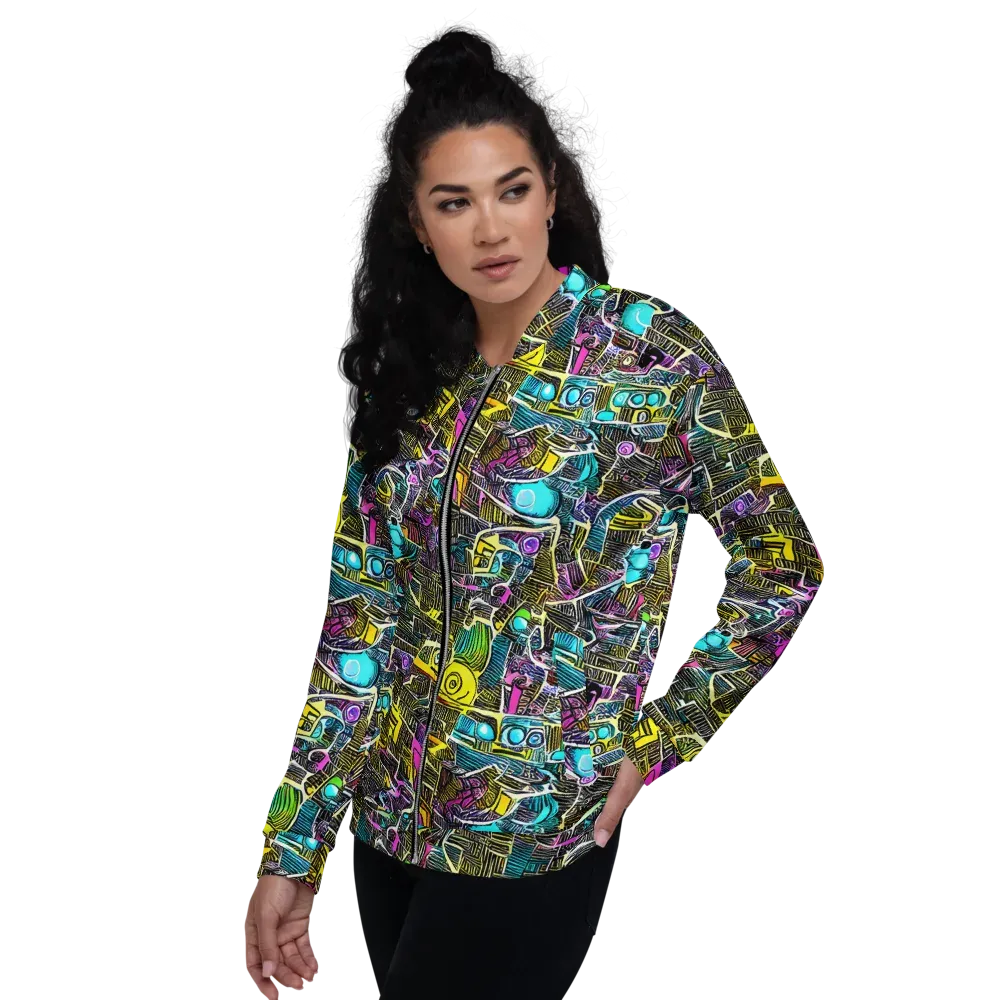 Kinetic Arcade on Bomber Jacket — Left